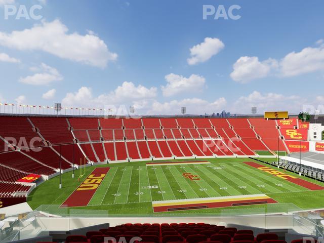 Seating view for Los Angeles Memorial Coliseum Section Club 409