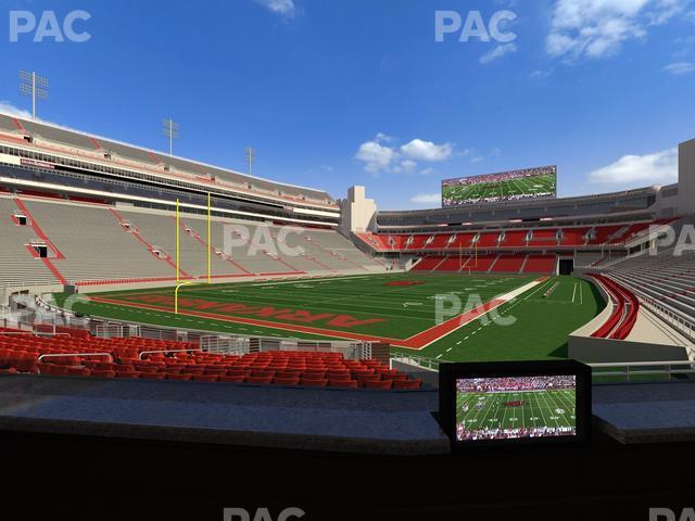 Seating view for Razorback Stadium Section Loge 23