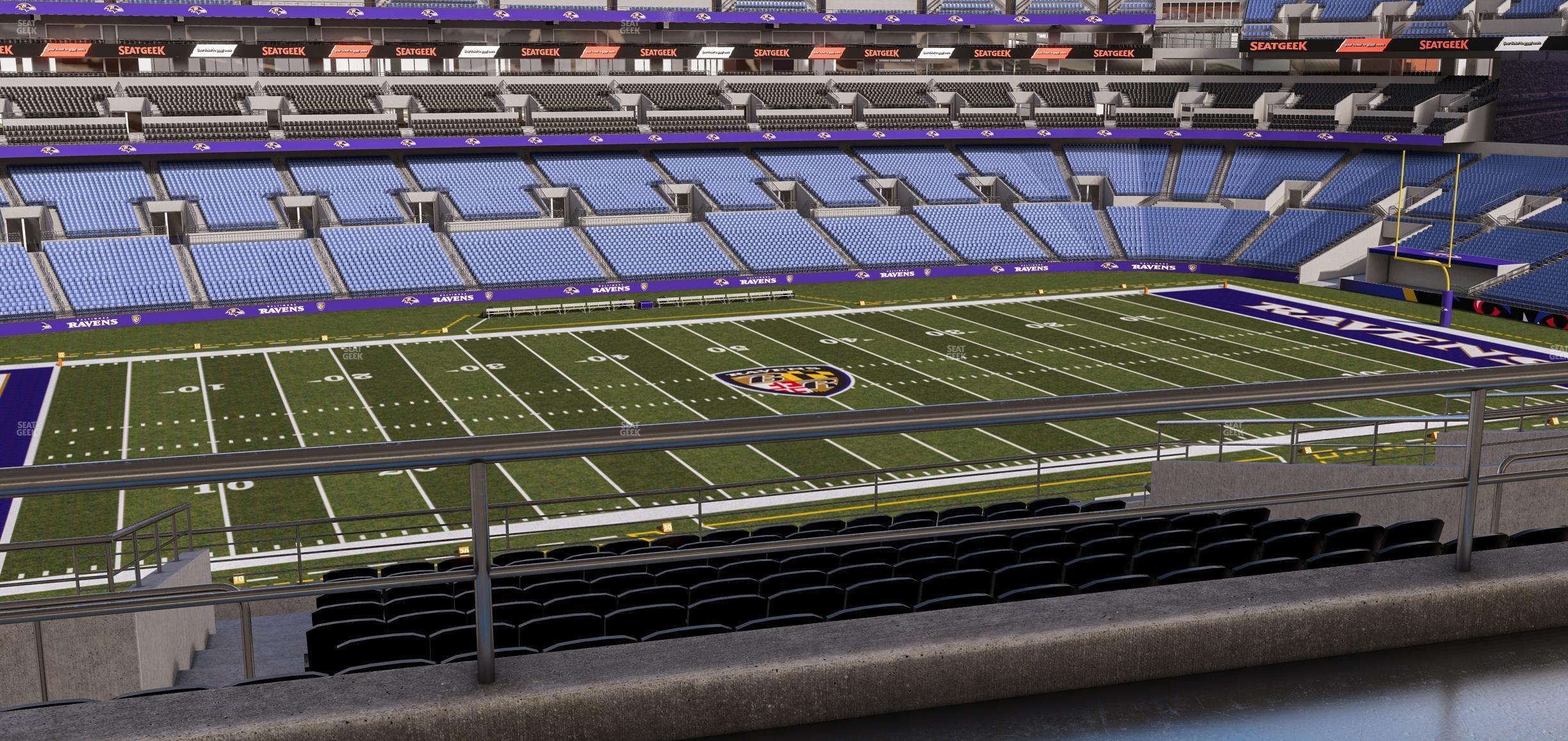 Seating view for M&T Bank Stadium Section Suite 362