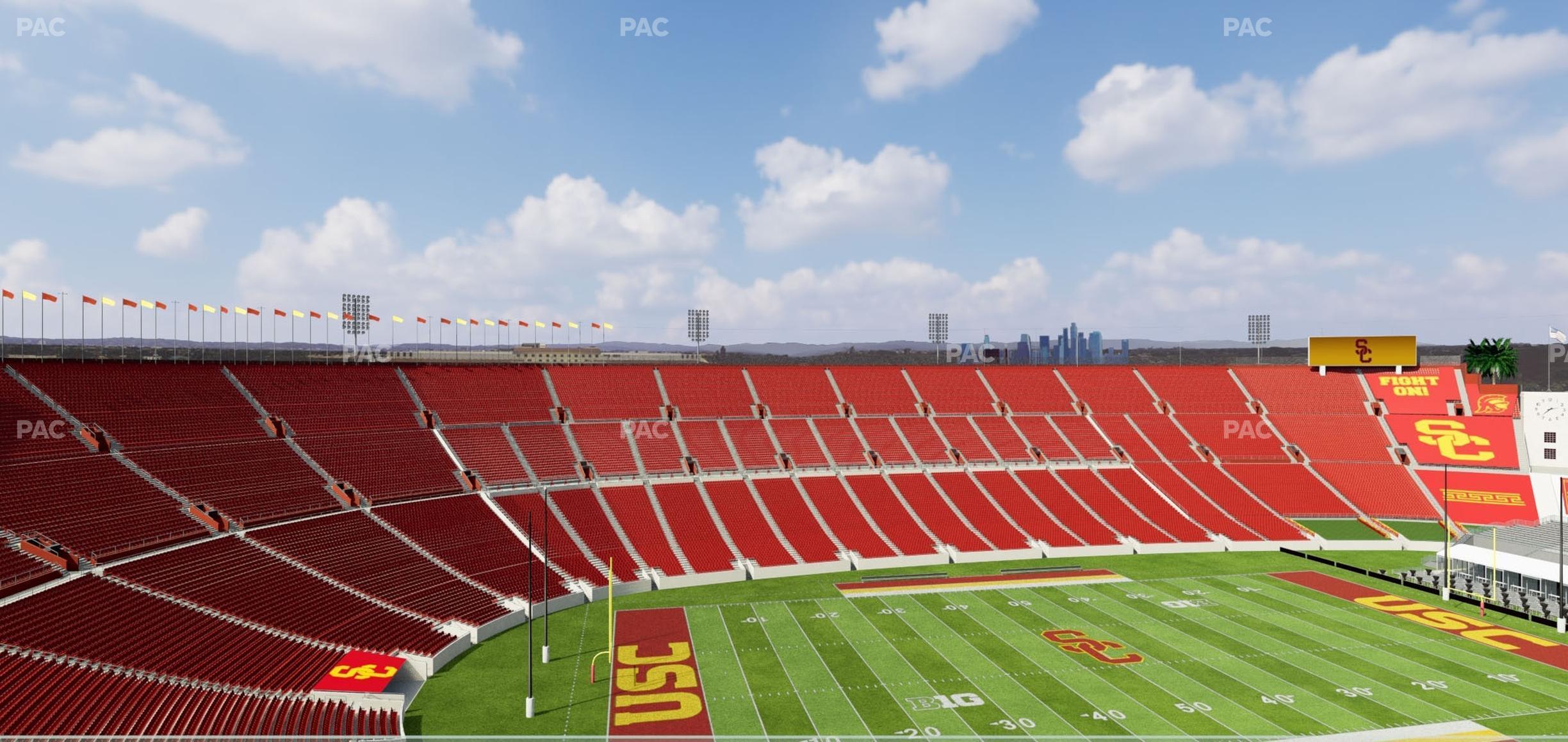 Seating view for Los Angeles Memorial Coliseum Section Suite 521