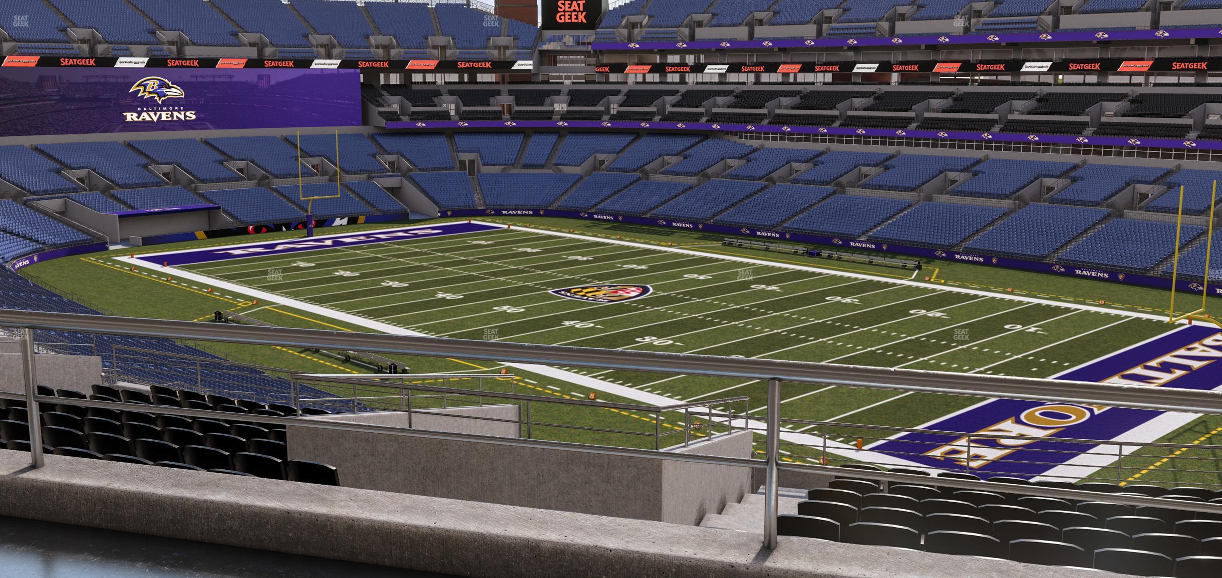 Seating view for M&T Bank Stadium Section Suite 306