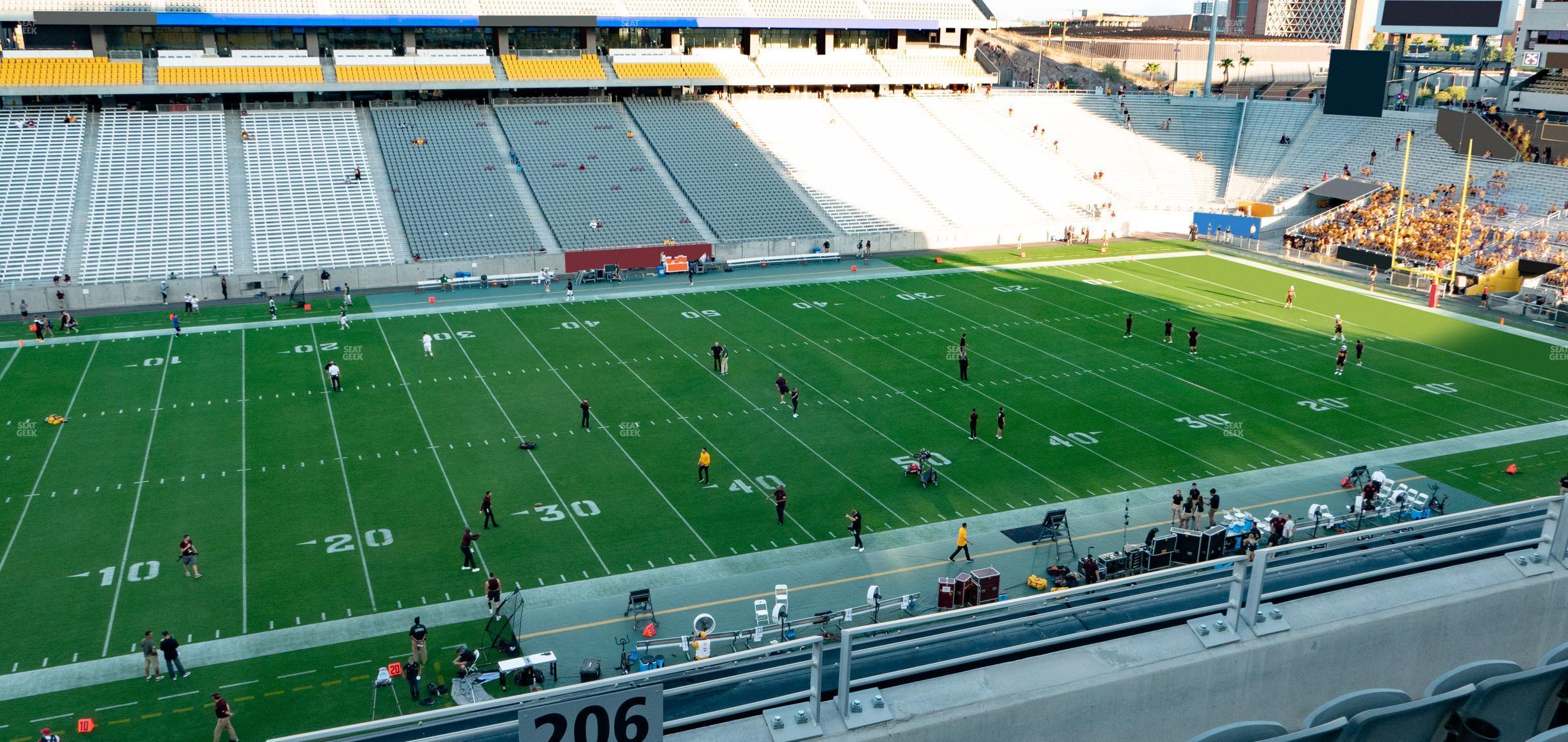 Seating view for Mountain America Stadium Section 206