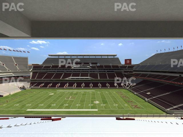 Seating view for Kyle Field Section 233