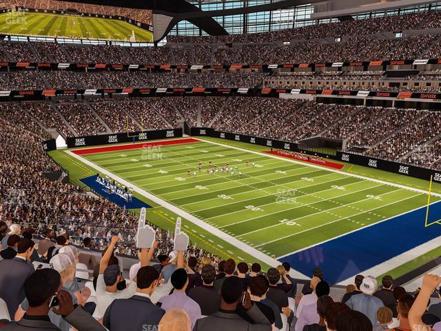 Seating view for Allegiant Stadium Section 206