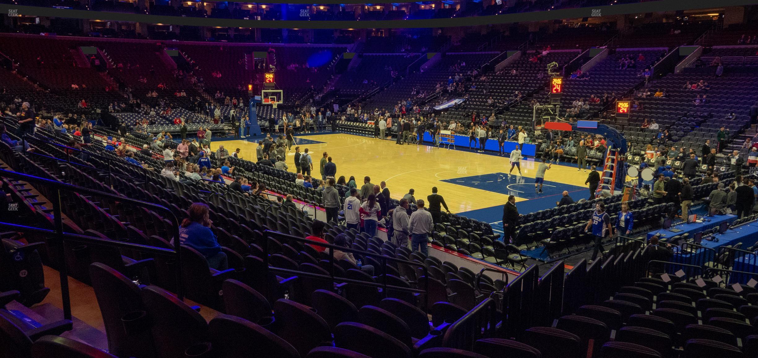 Seating view for Wells Fargo Center Section 116