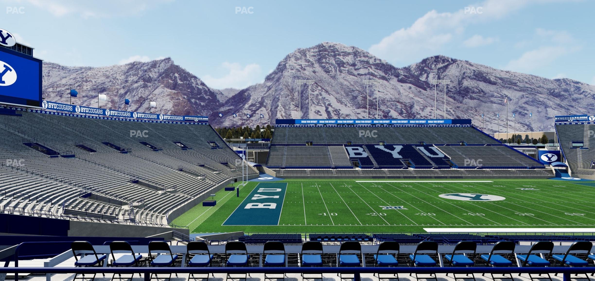 Seating view for LaVell Edwards Stadium Section 108