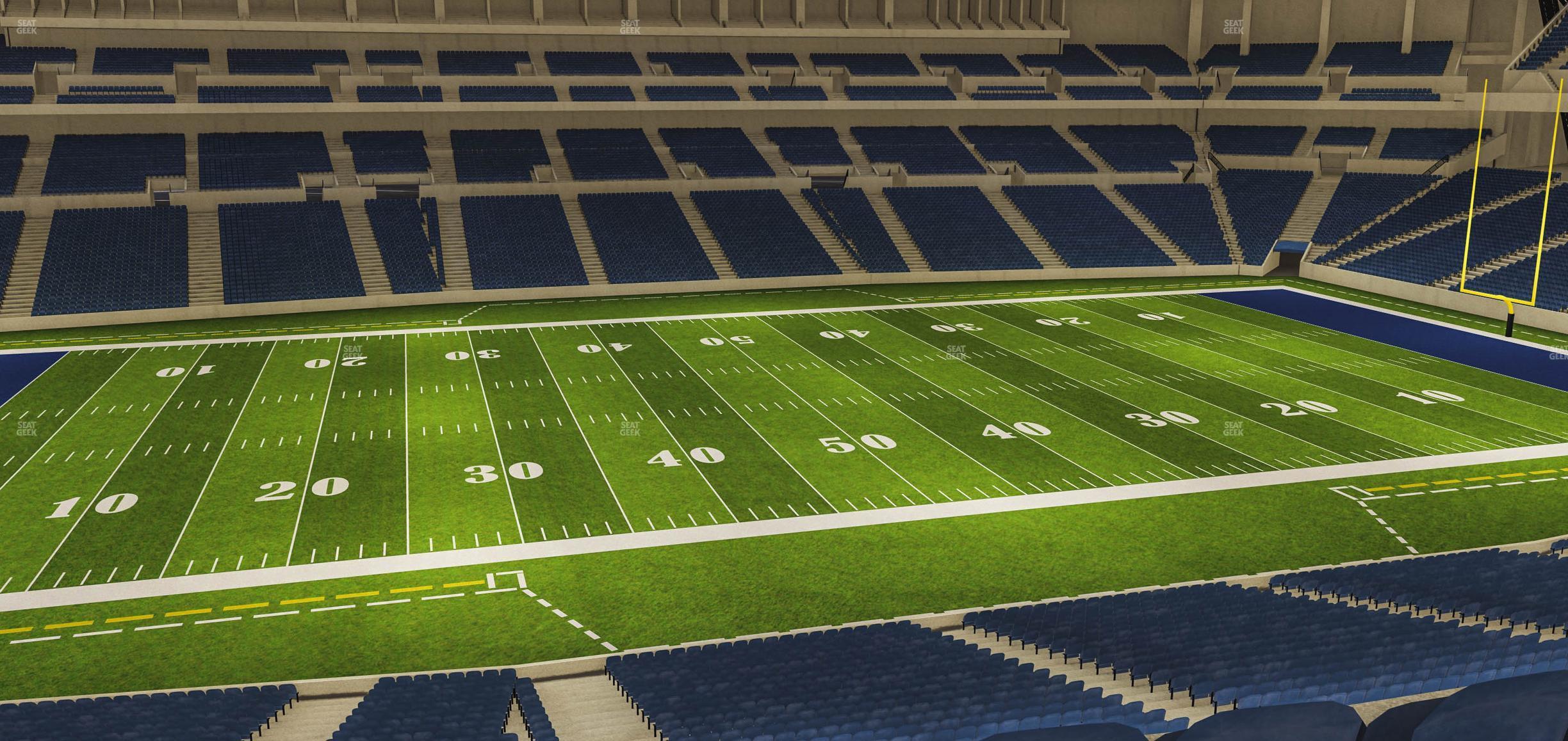 Seating view for Lucas Oil Stadium Section 315