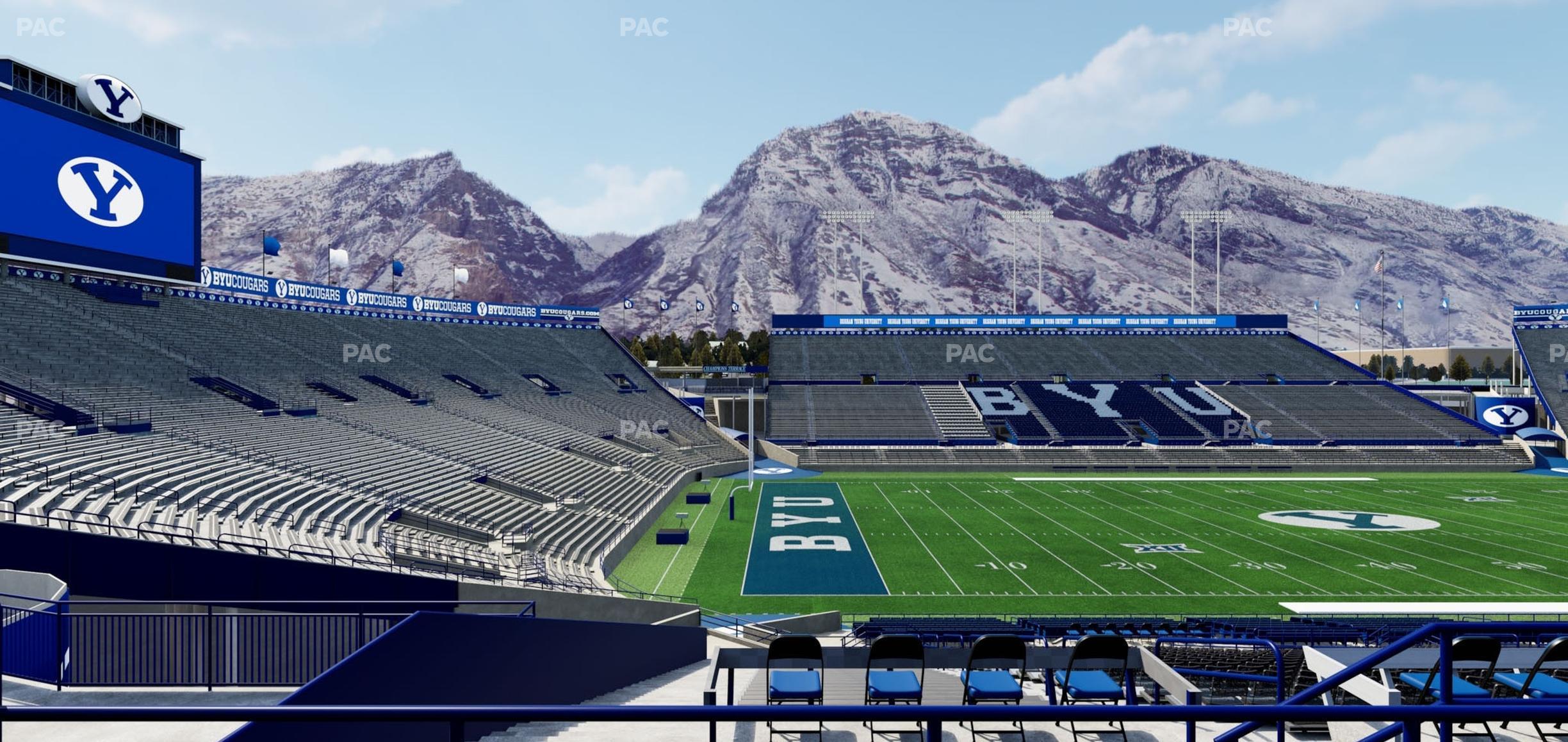 Seating view for LaVell Edwards Stadium Section 109