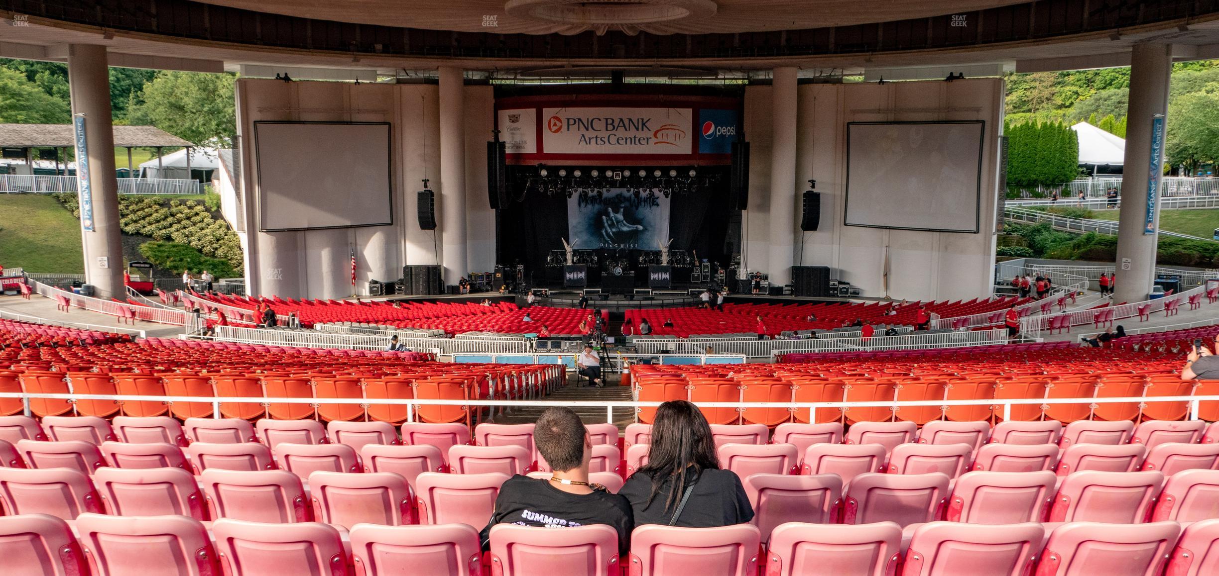 Seating view for PNC Bank Arts Center Section 403