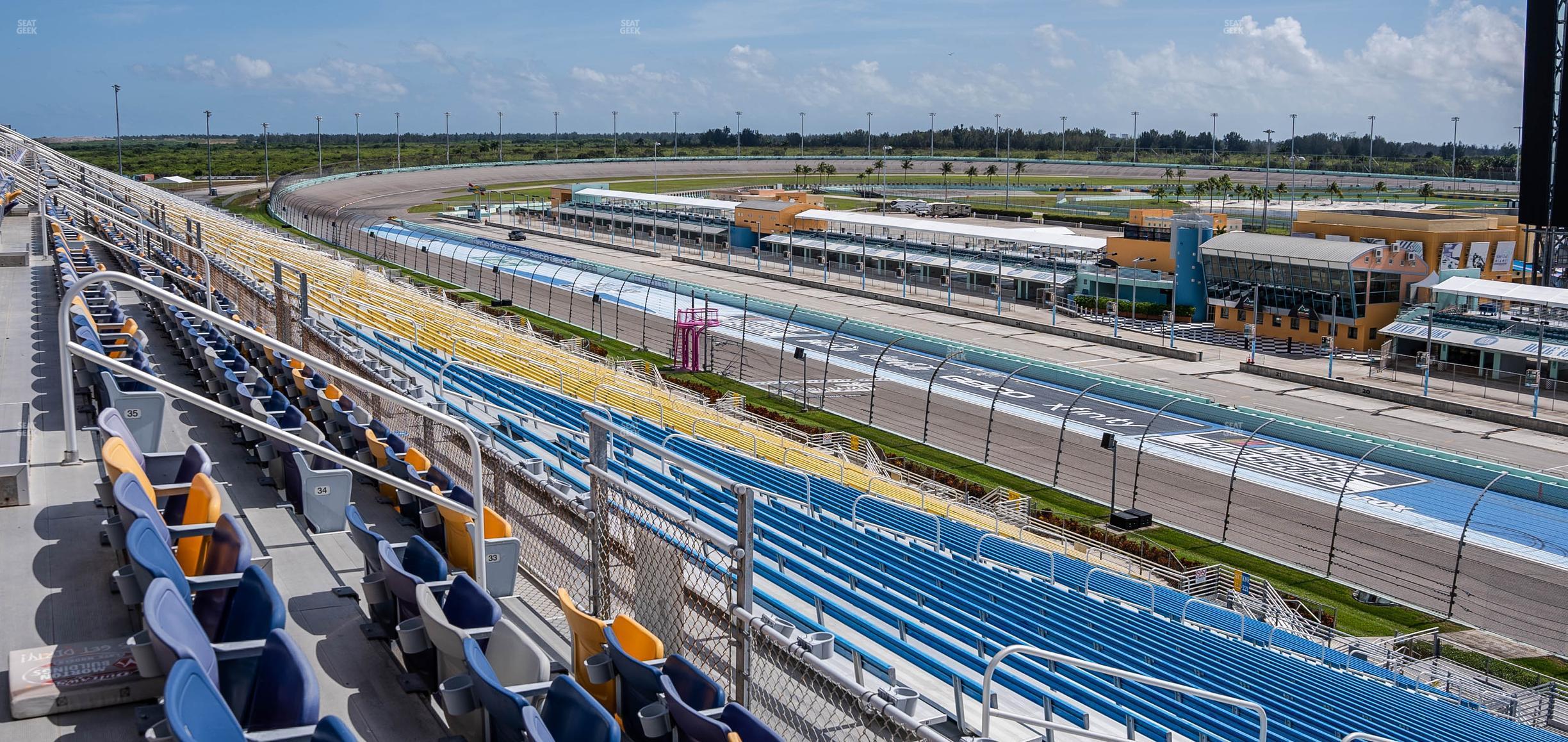 Seating view for Homestead-Miami Speedway Section Speedway Club 319