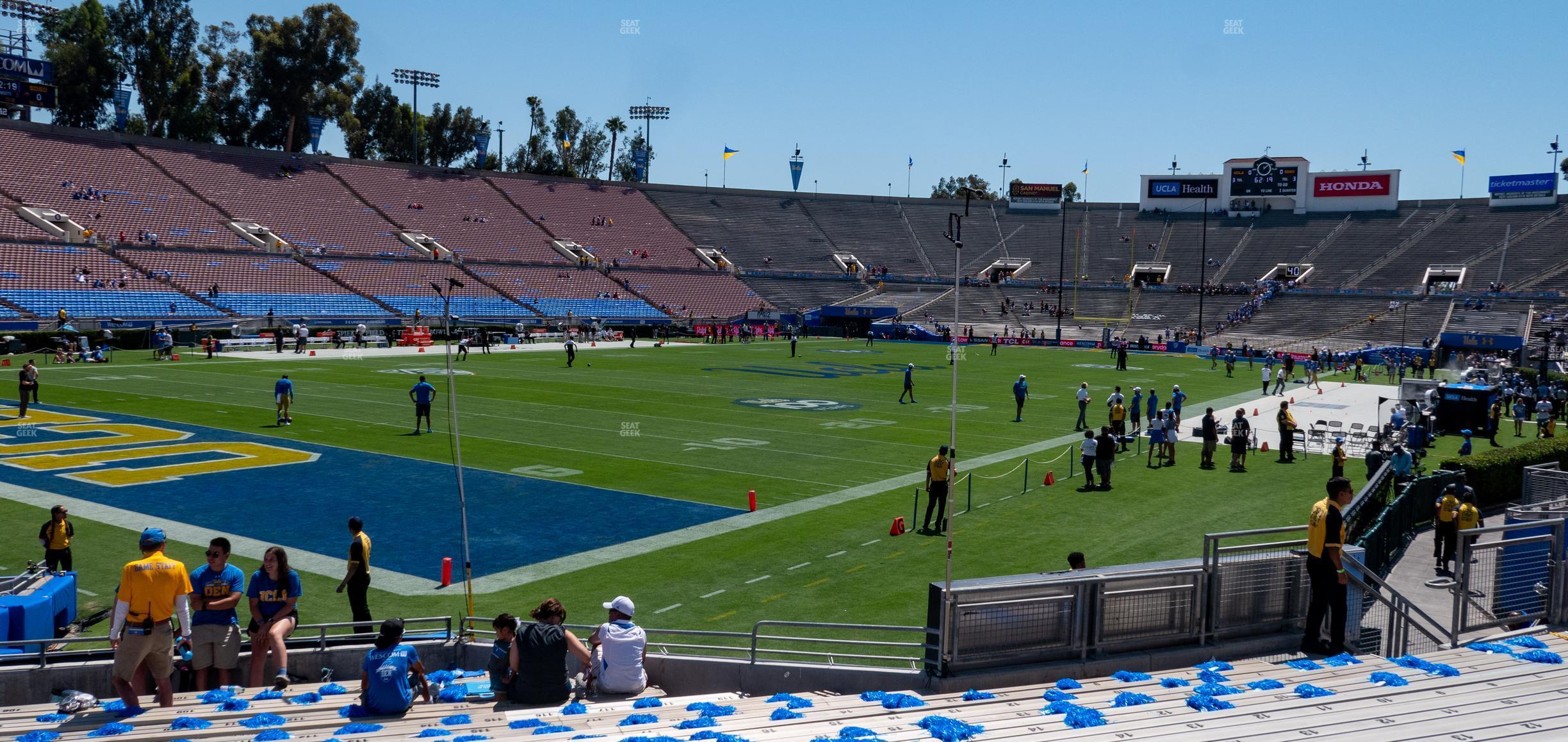 Seating view for Rose Bowl Stadium Section Lower 14