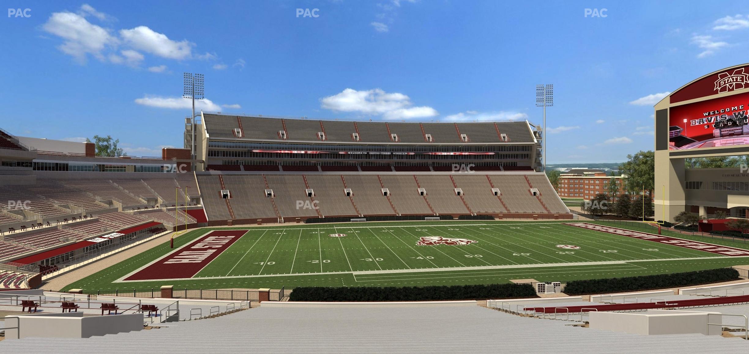 Seating view for Davis Wade Stadium Section 5