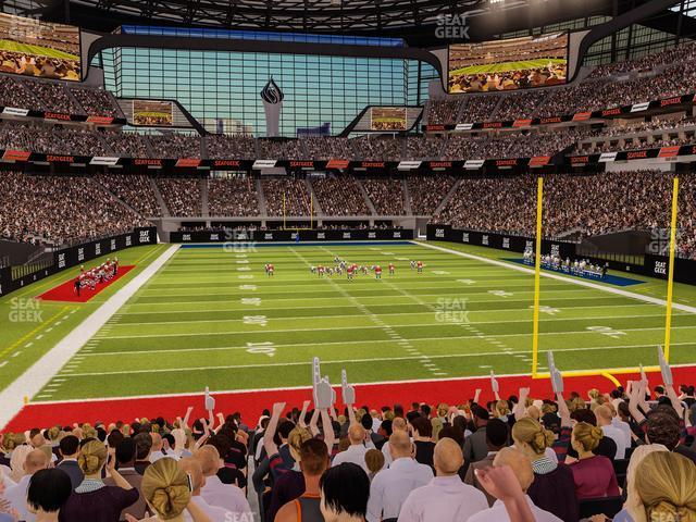 Seating view for Allegiant Stadium Section 124