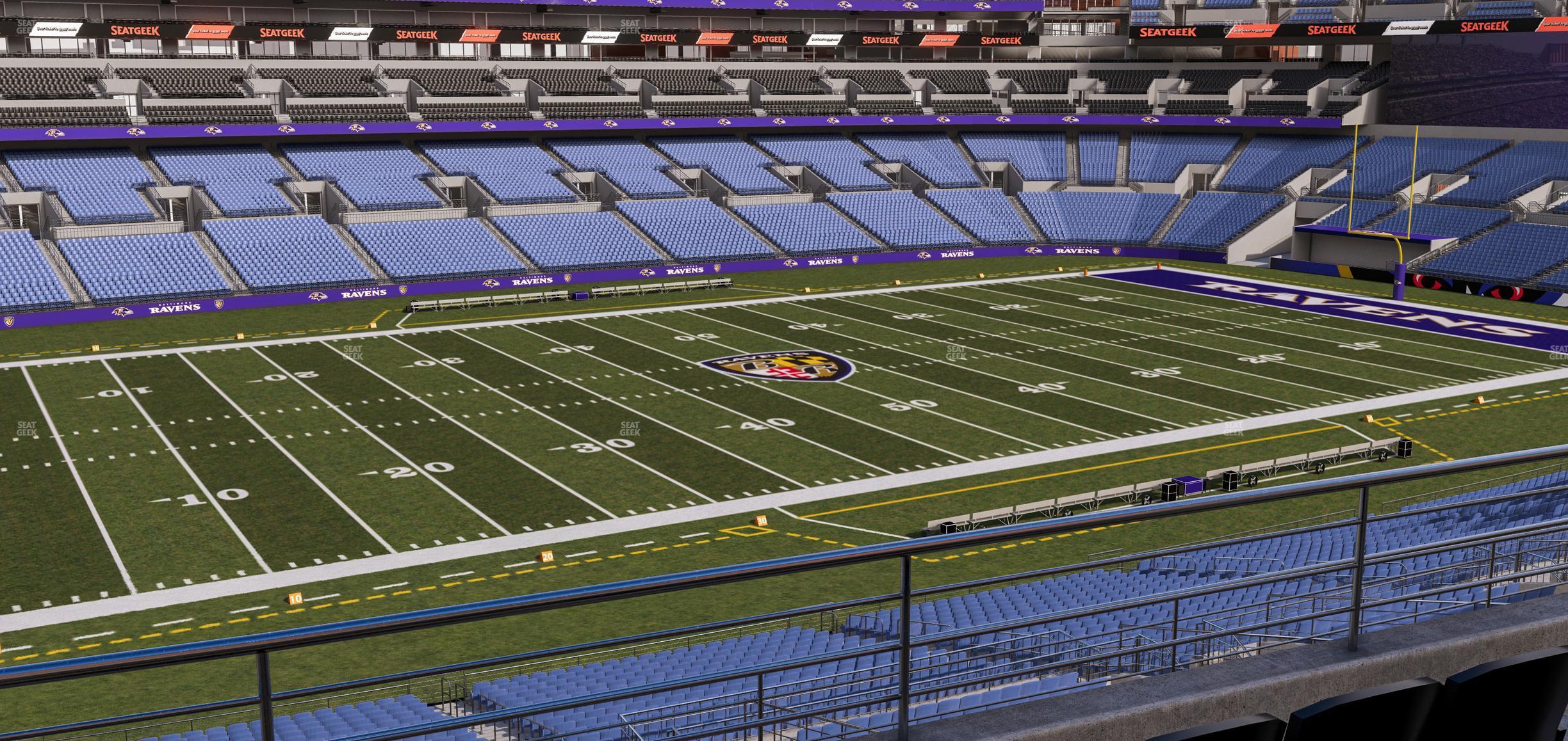 Seating view for M&T Bank Stadium Section 230