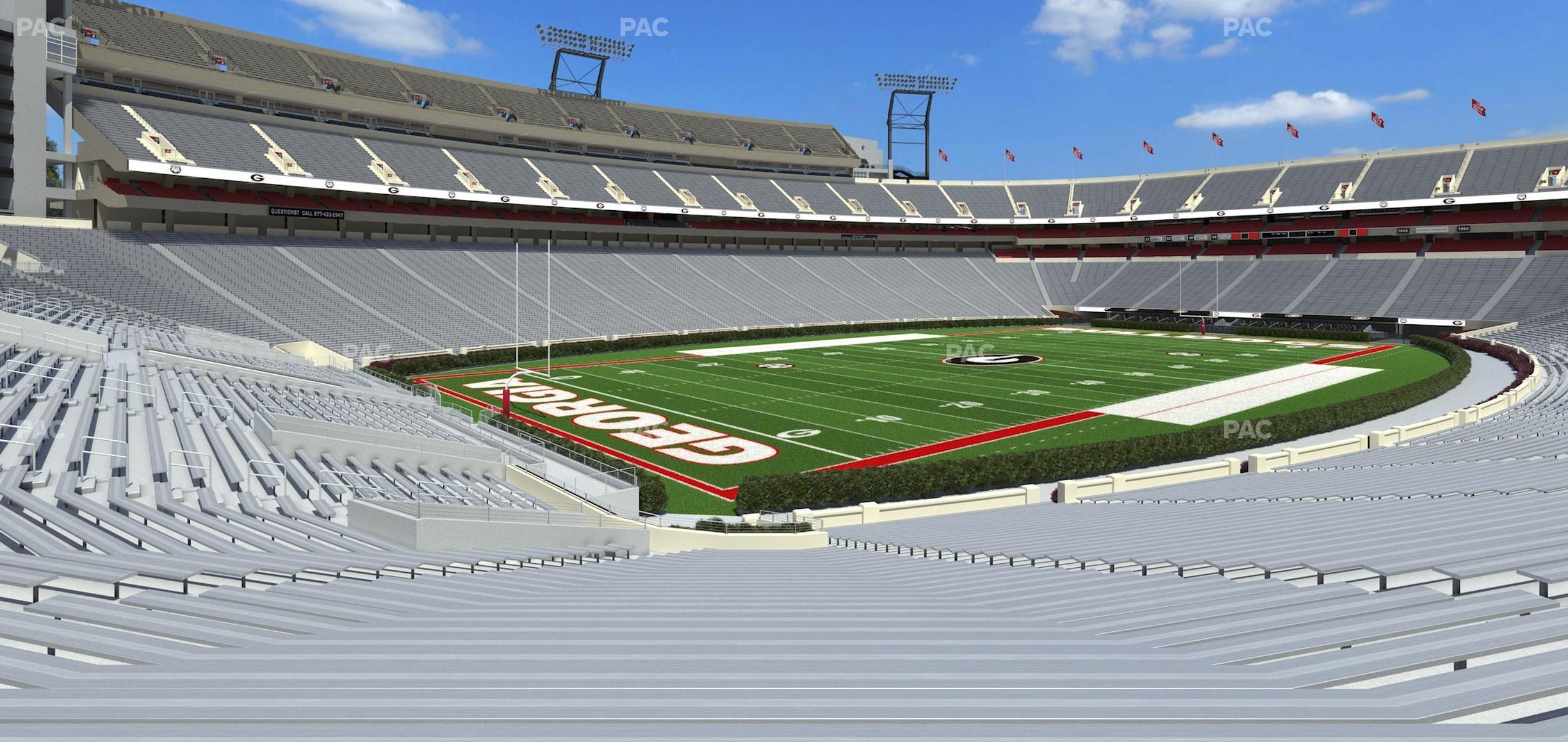 Seating view for Sanford Stadium Section 137