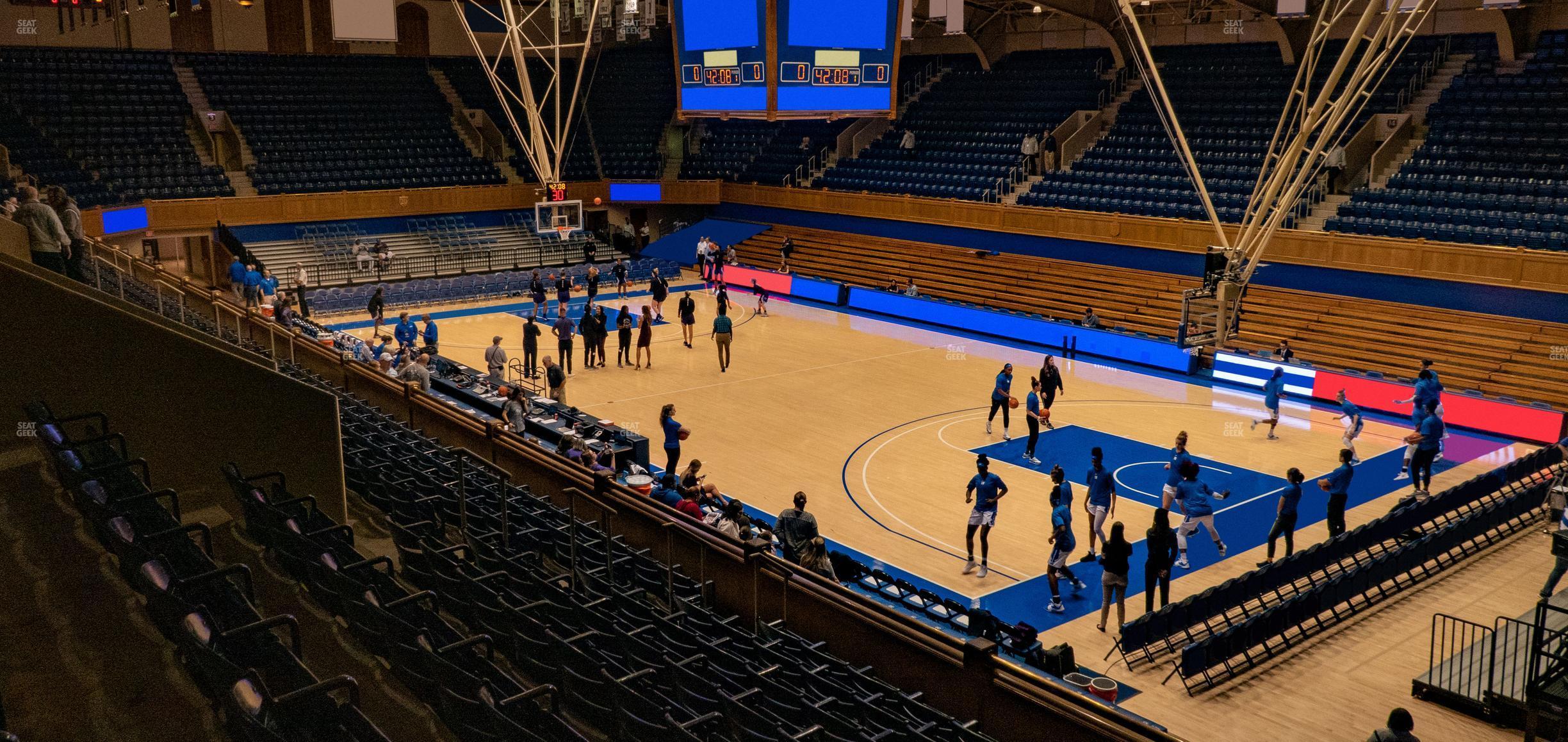 Seating view for Cameron Indoor Stadium Section 8