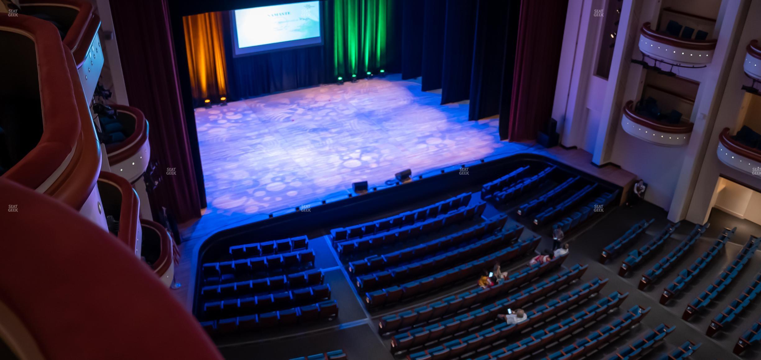 Seating view for Belk Theater at Blumenthal Performing Arts Center Section Balcony Box Left 3