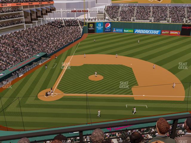 Seating view for Progressive Field Section 447