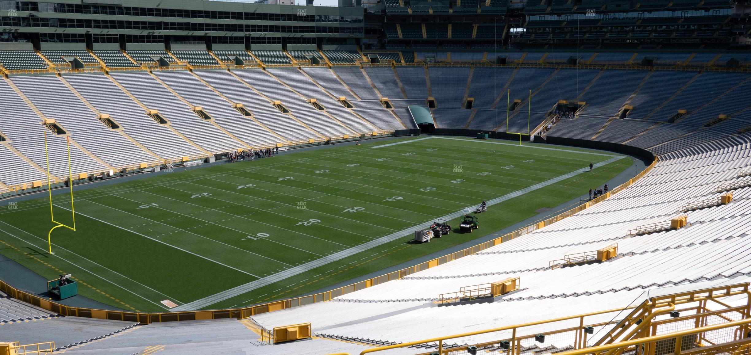 Seating view for Lambeau Field Section 312