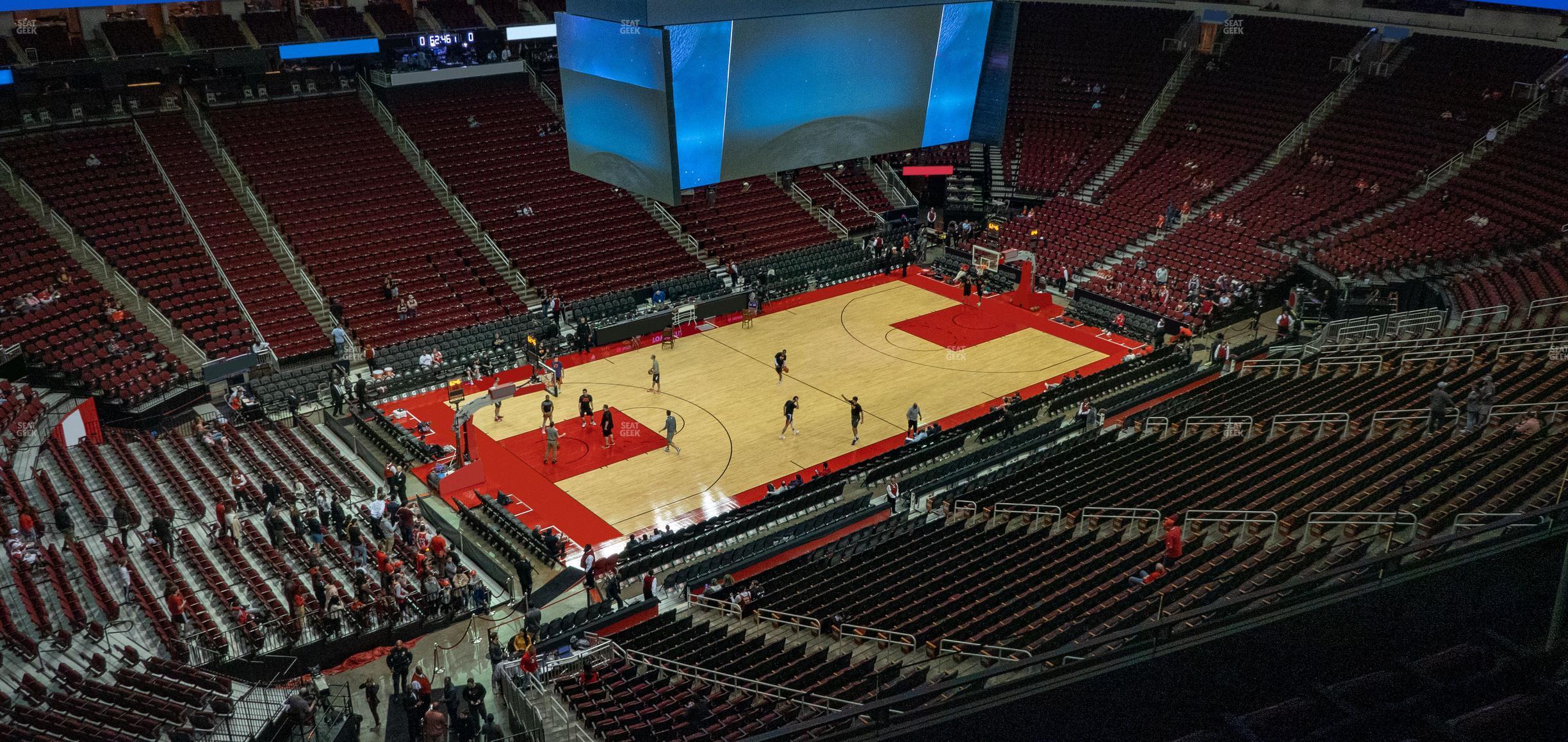 Seating view for Toyota Center Section 413