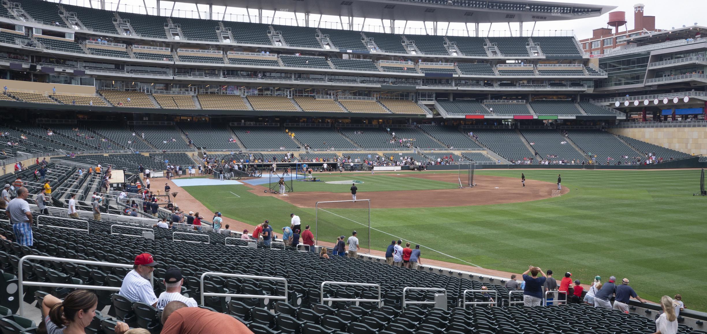 Seating view for Target Field Section 102