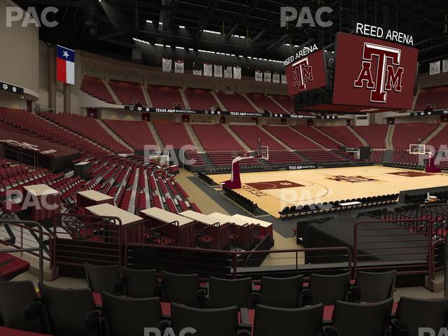 Seating view for Reed Arena Section 124