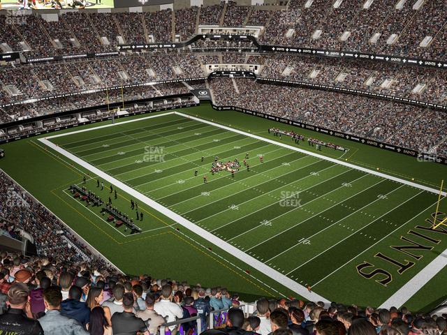 Seating view for Caesars Superdome Section 633