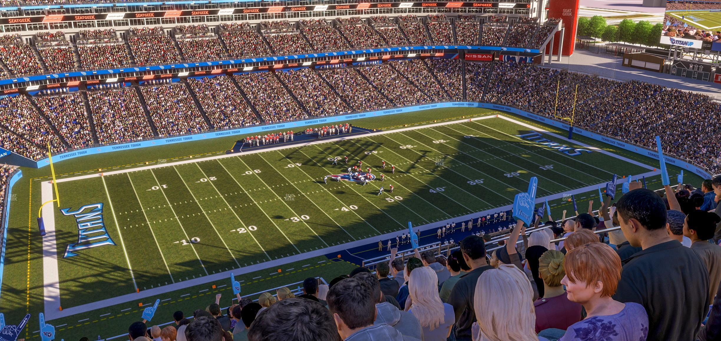 Seating view for Nissan Stadium Section Upper 339