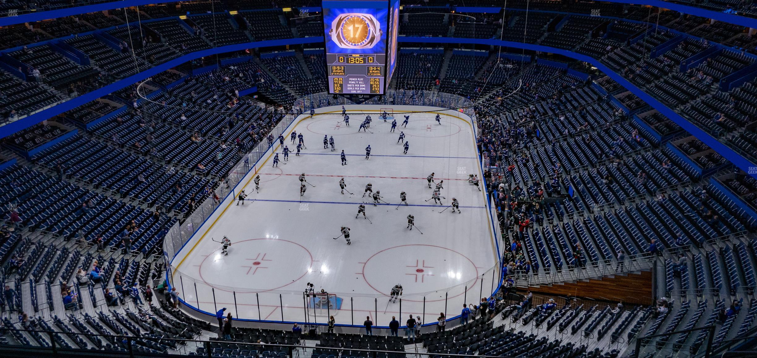 Seating view for Amalie Arena Section 308