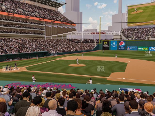 Seating view for Progressive Field Section 142