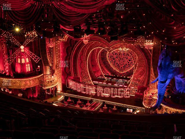 Seating view for Al Hirschfeld Theatre Section Mezzanine Rear Right