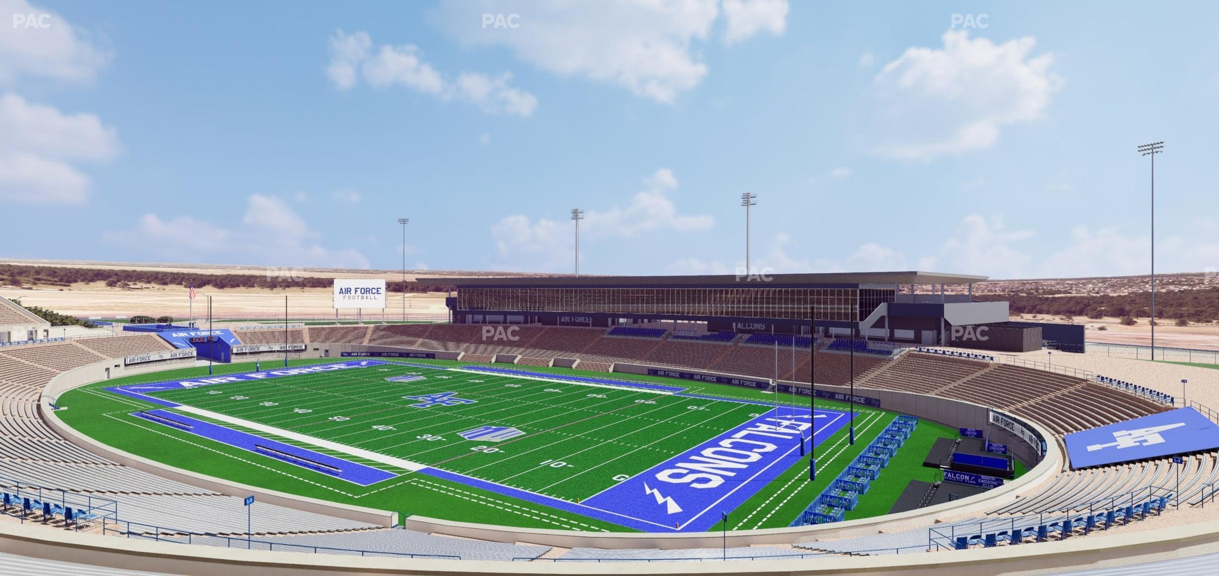 Seating view for Falcon Stadium Section M 3