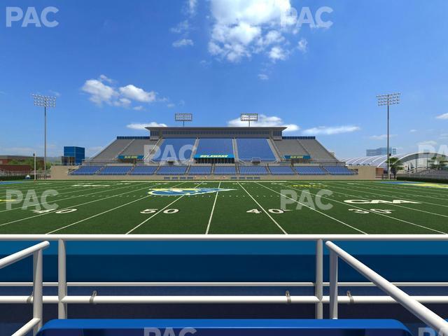 Seating view for Delaware Stadium Section East Box 72