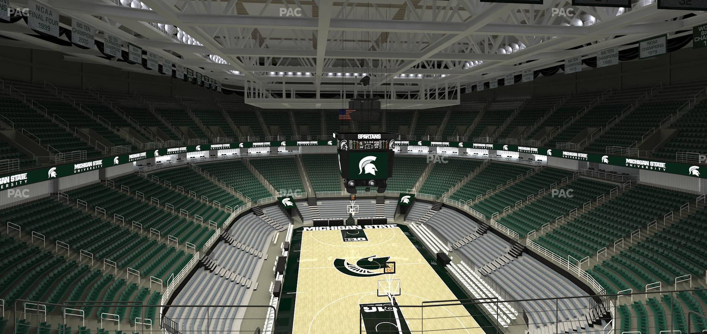 Seating view for Jack Breslin Student Events Center Section 201