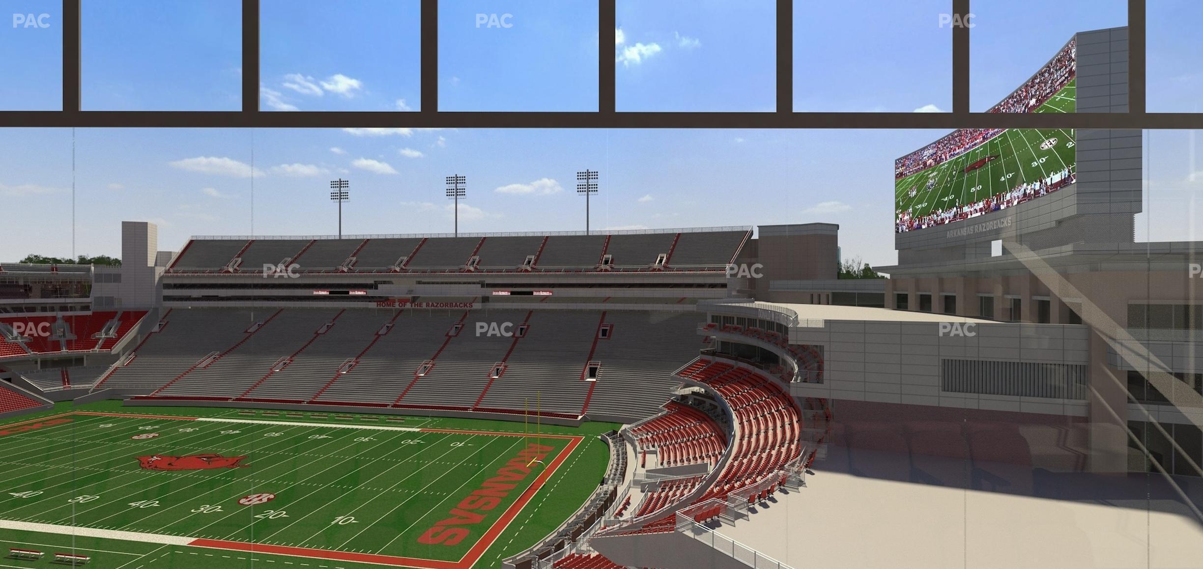 Seating view for Razorback Stadium Section 330