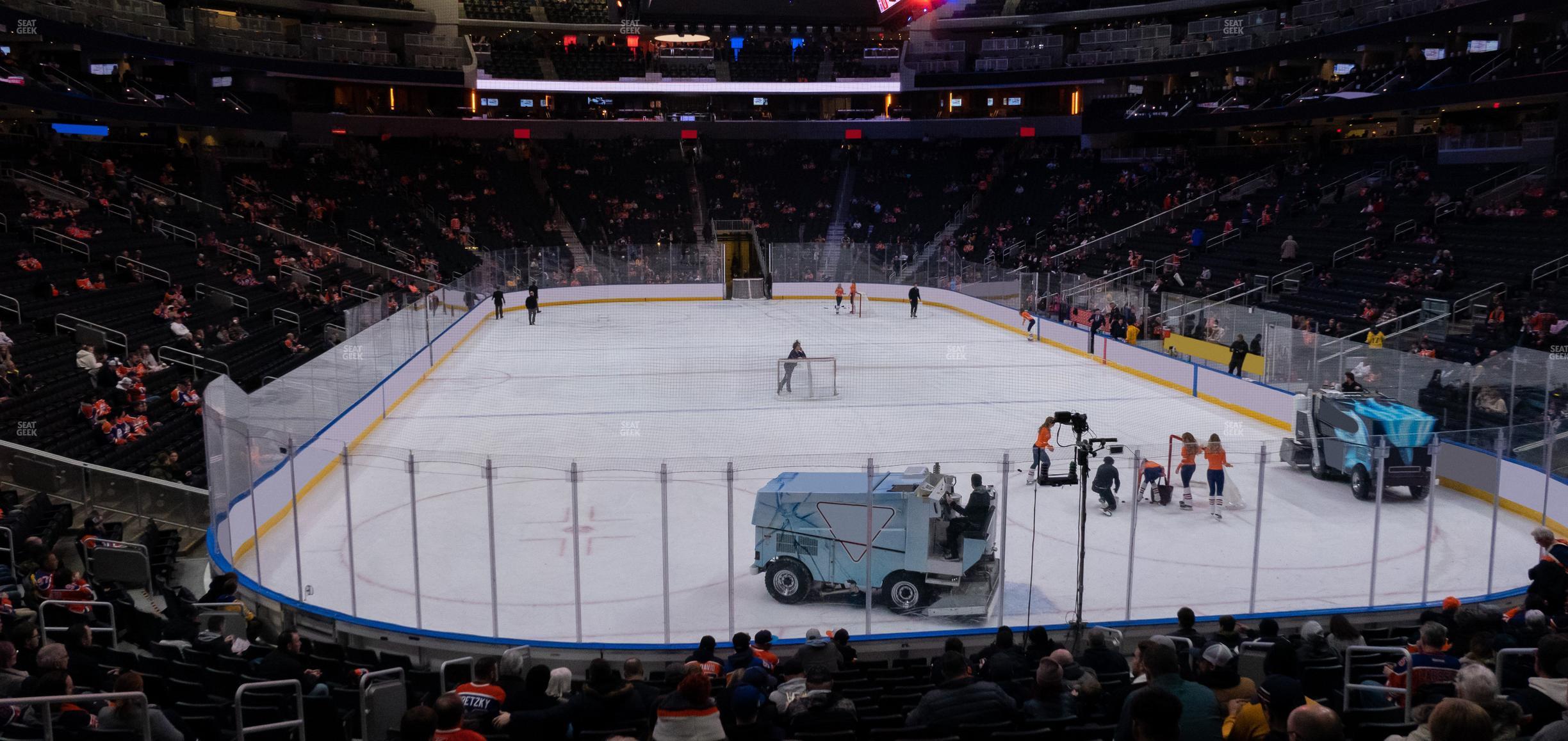 Seating view for Rogers Place Section 112