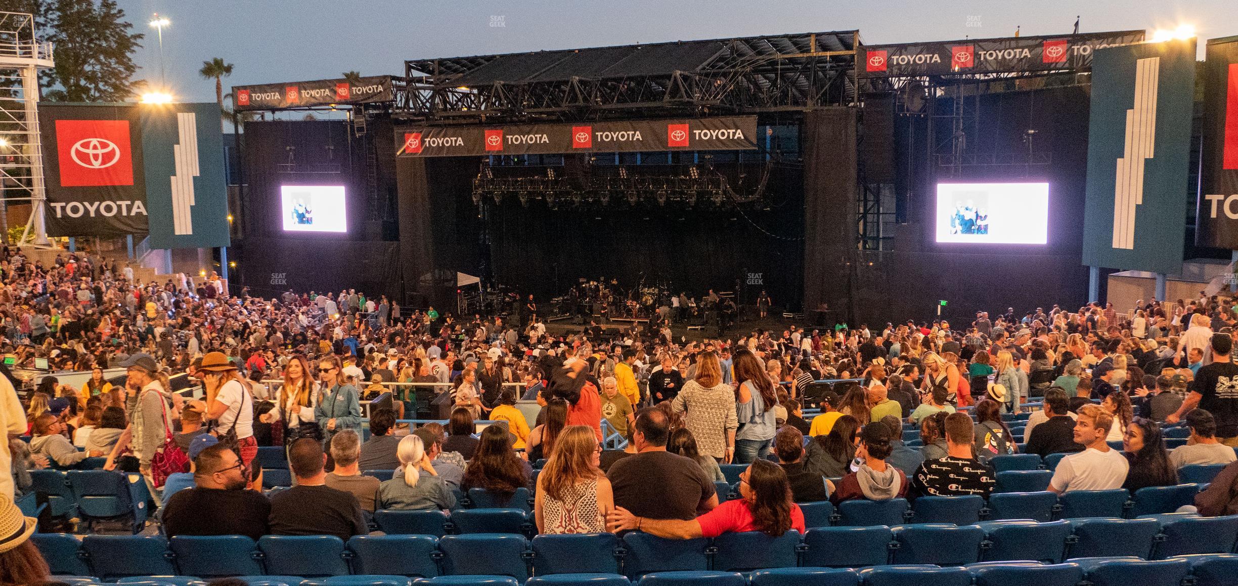 Seating view for Pacific Amphitheatre Section 7