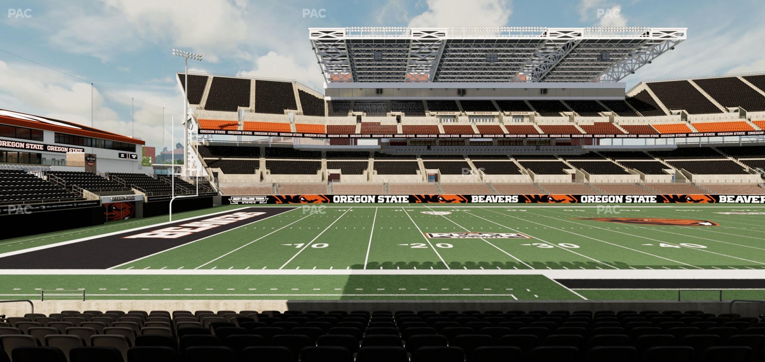 Seating view for Reser Stadium Section 133