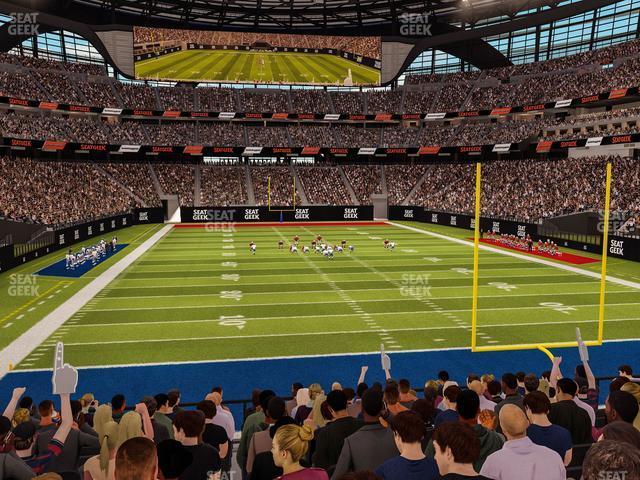 Seating view for Allegiant Stadium Section 102