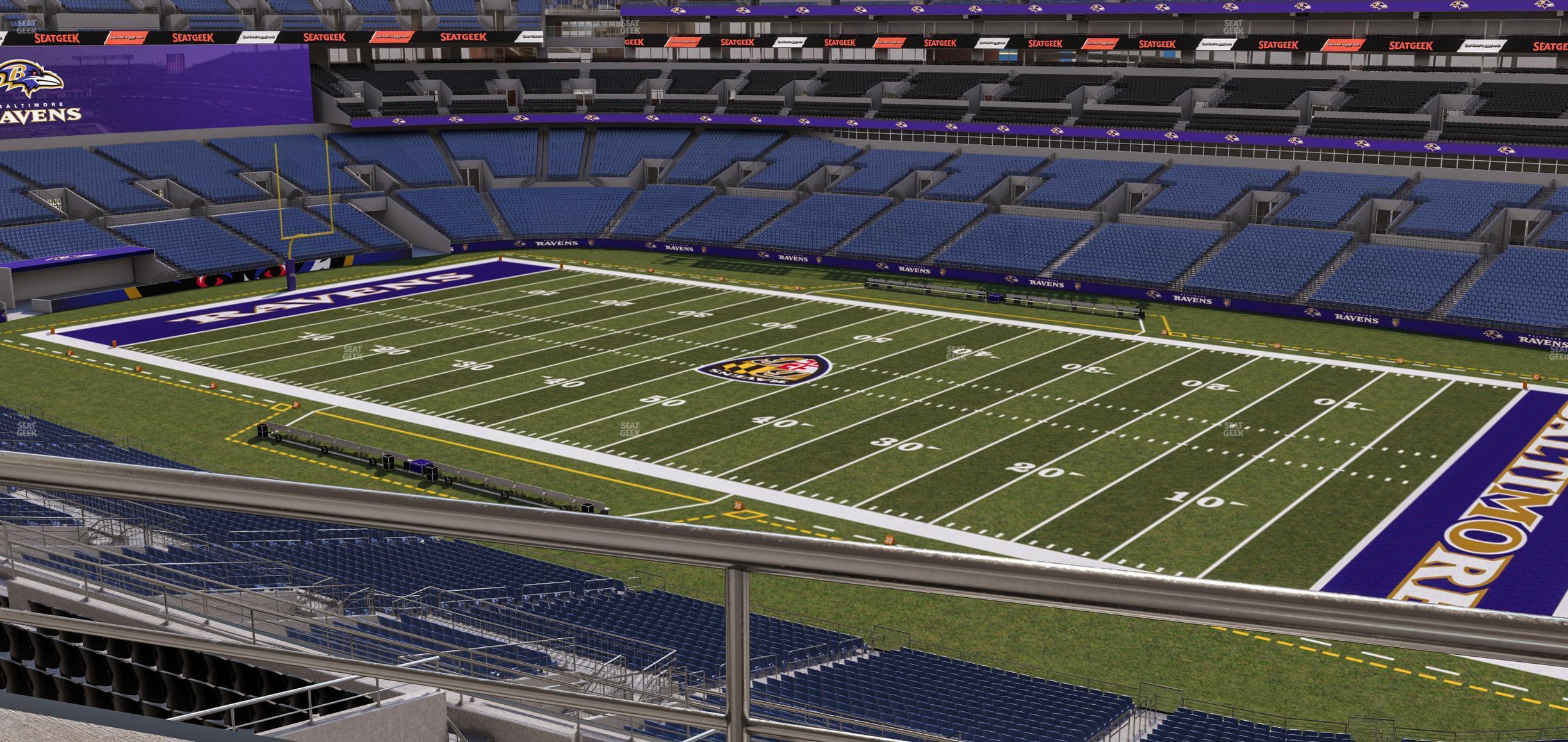 Seating view for M&T Bank Stadium Section Suite 403