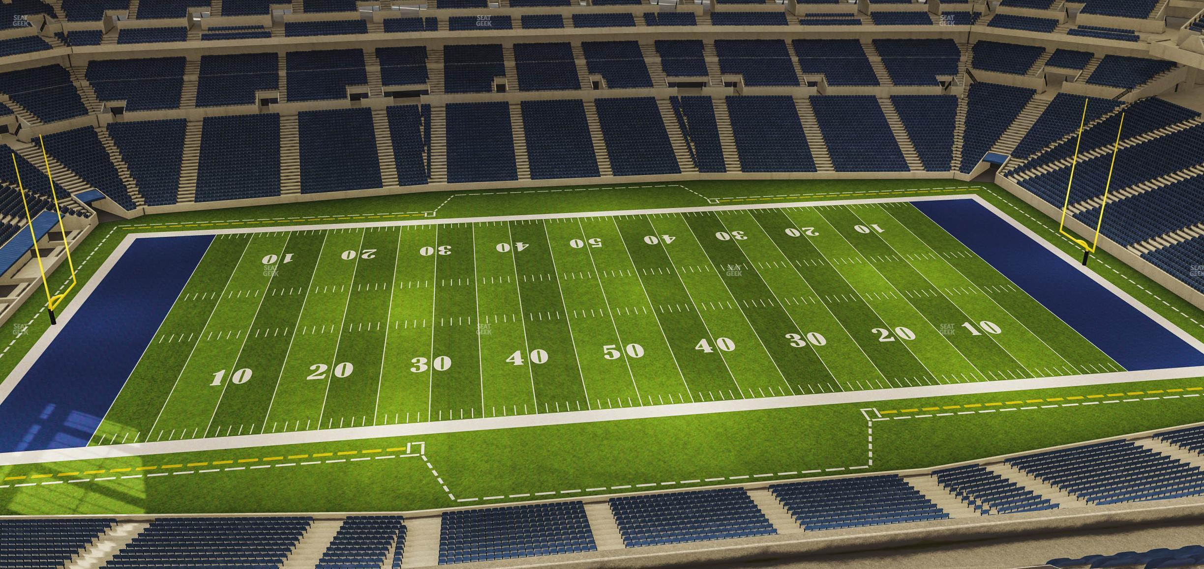 Seating view for Lucas Oil Stadium Section 614