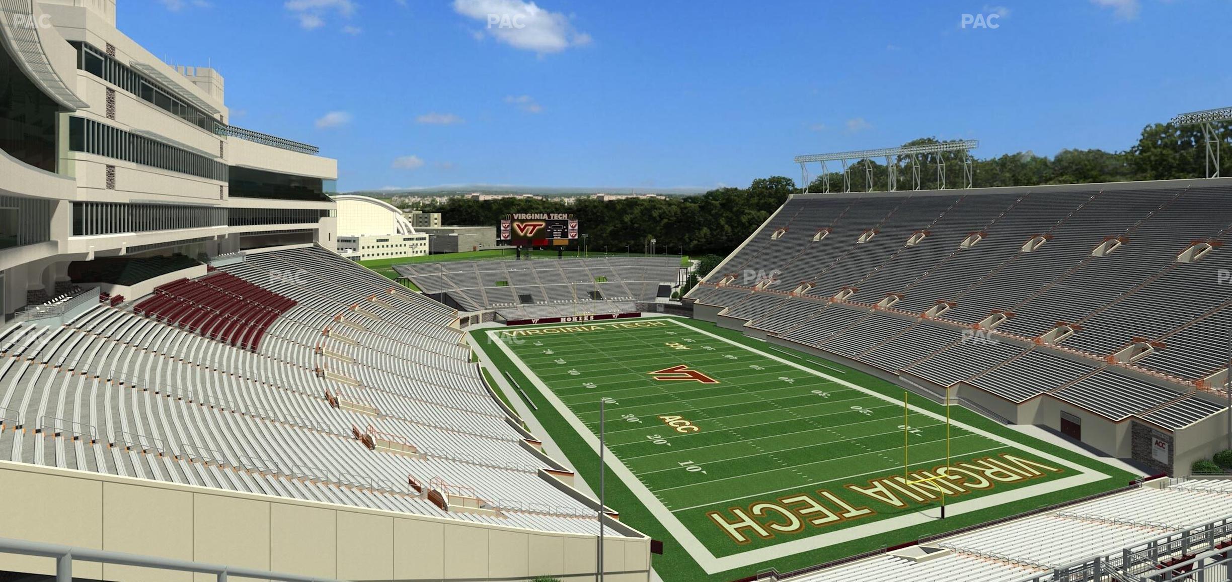 Seating view for Lane Stadium Section 510