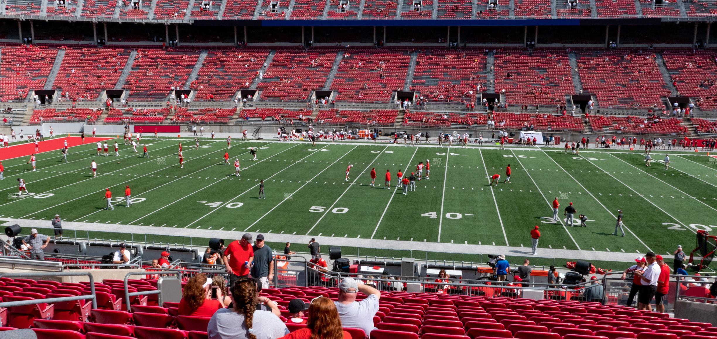 Seating view for Ohio Stadium Section Club 4