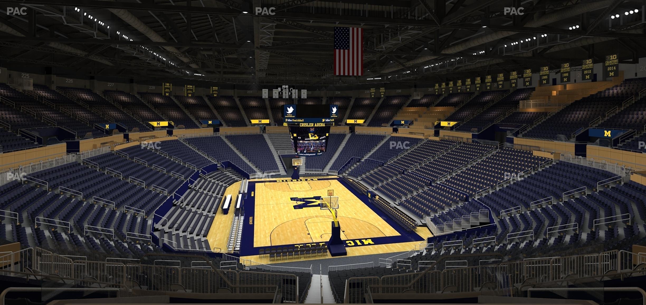 Seating view for Crisler Center Section 215