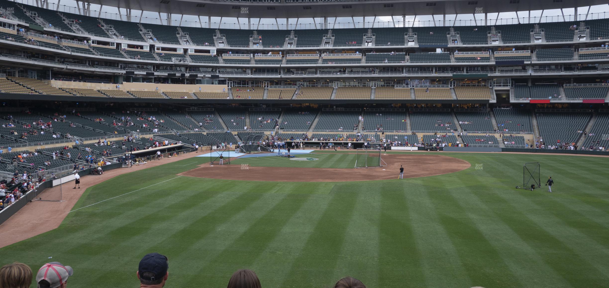 Seating view for Target Field Section 136