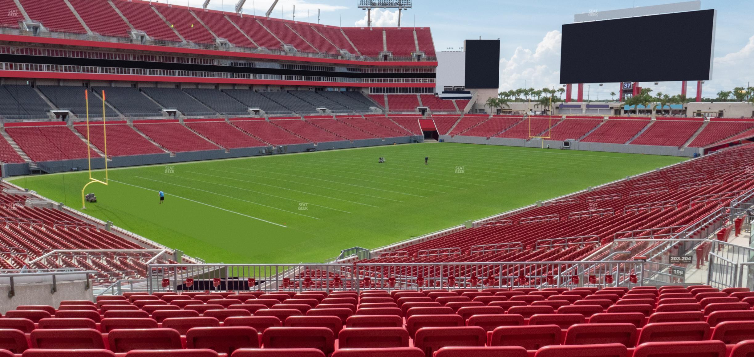 Seating view for Raymond James Stadium Section 203