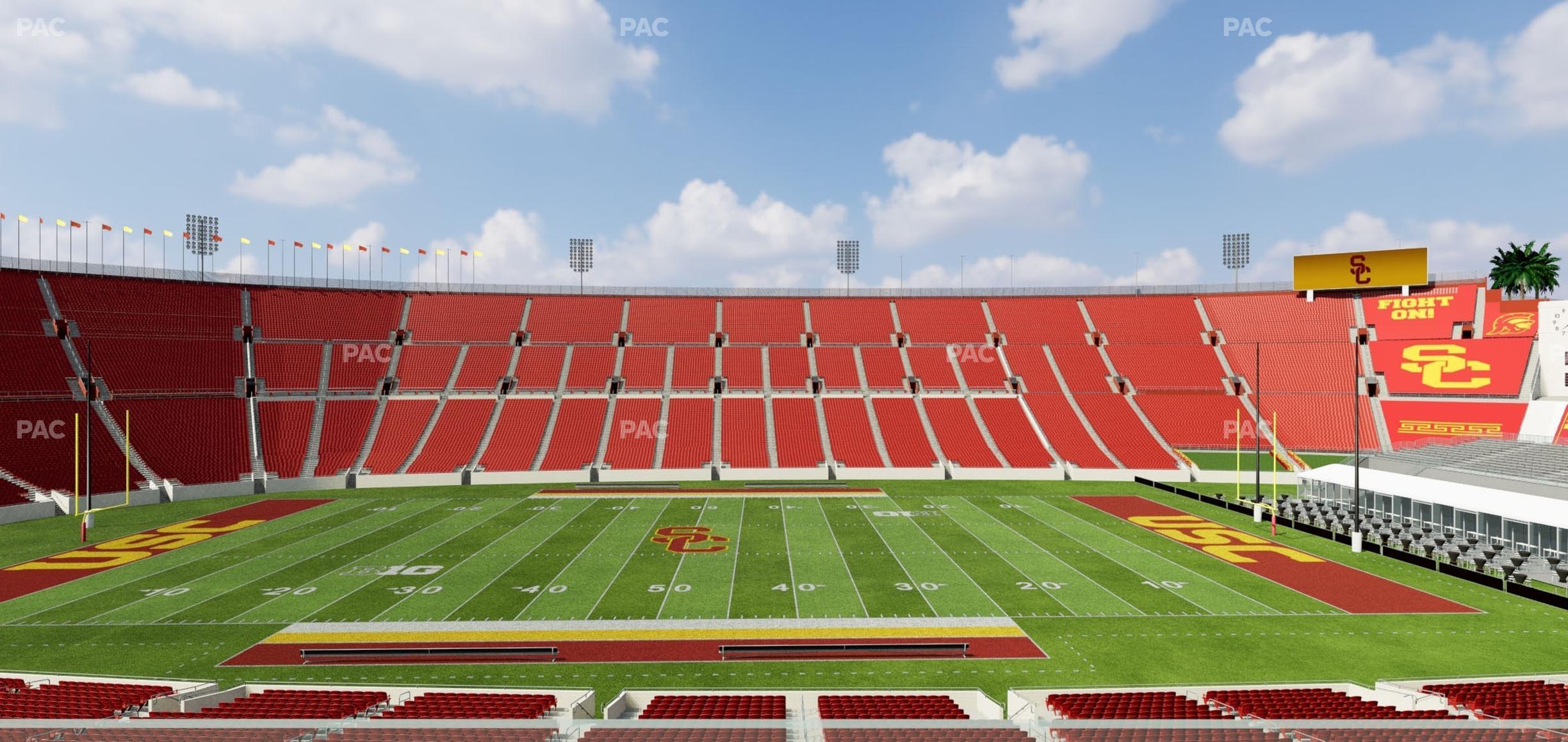 Seating view for Los Angeles Memorial Coliseum Section Founders Suite 205