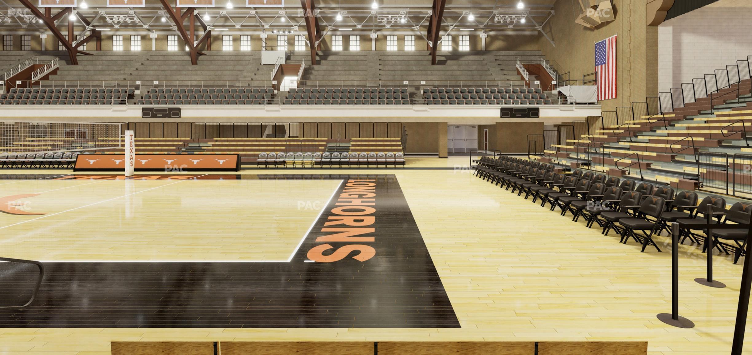 Seating view for Gregory Gym Section Floor 9