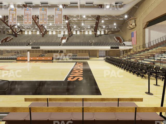 Seating view for Gregory Gym Section Floor 9