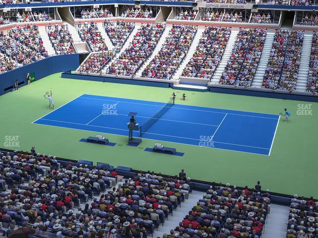 Seating view for Arthur Ashe Stadium Section 130